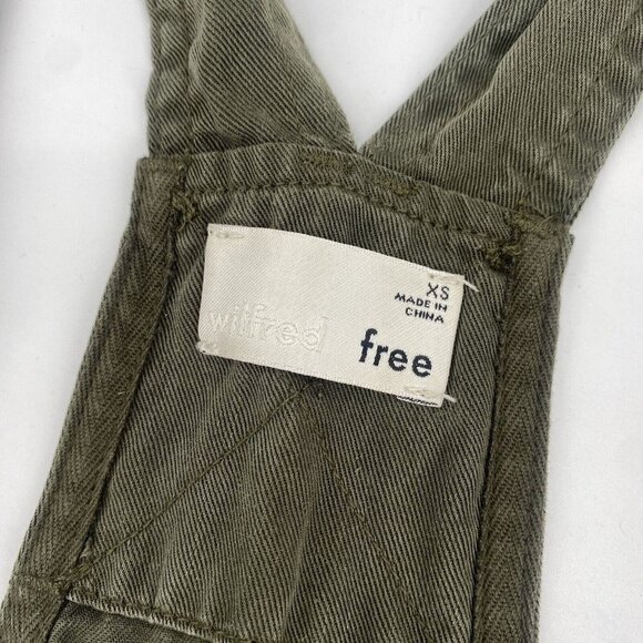 Aritzia Wilfred Free Size XS Beatriz Romper Overalls Shortalls Army Green Romper - Picture 7 of 14